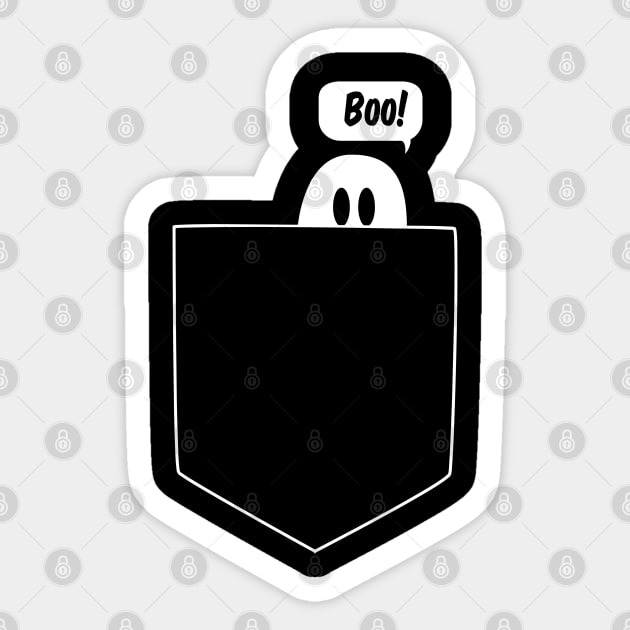 Peek-a-BOO Pocket Sticker by Sunny Saturated